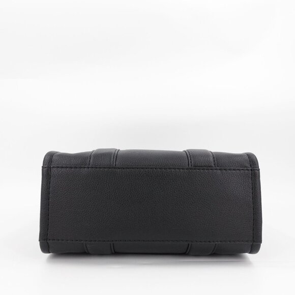 Marc Jacobs Women's The Small Tote Grainy Leather Bag Black OS - Picture 7 of 16